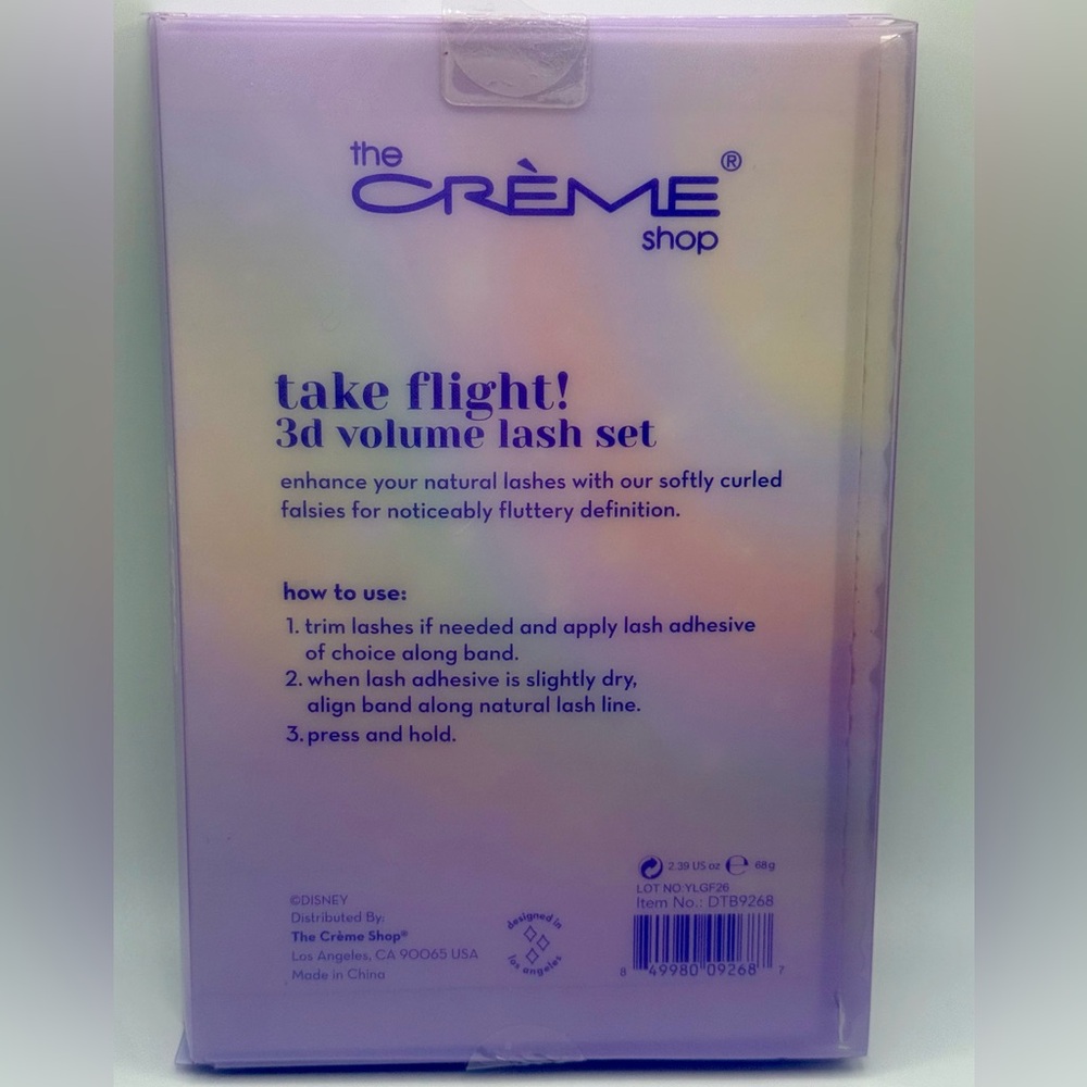 The Creme Shop Tinkerbell Lash Set 5 Pairs 3D Volume NEW - Picture 2 of 2
